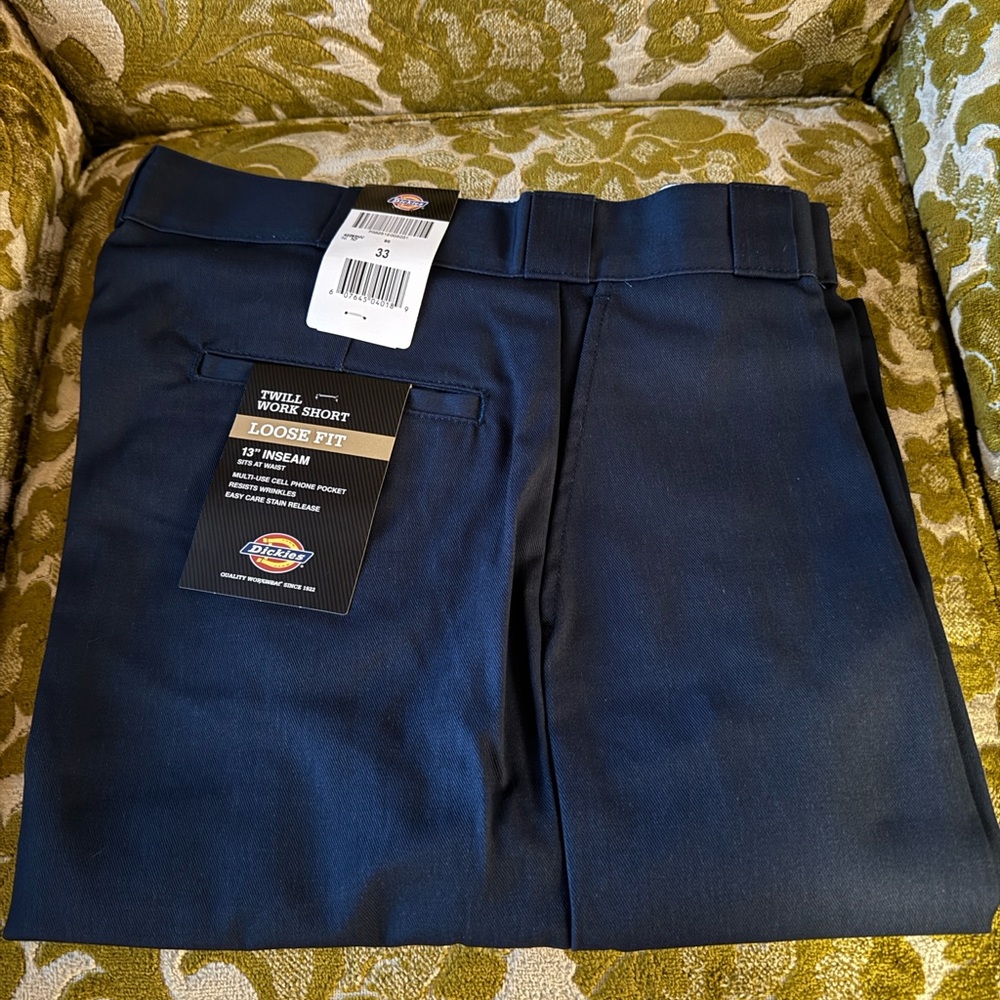 Dickies, Loose Fit Work Shorts, Dark Navy. New w/ tags.